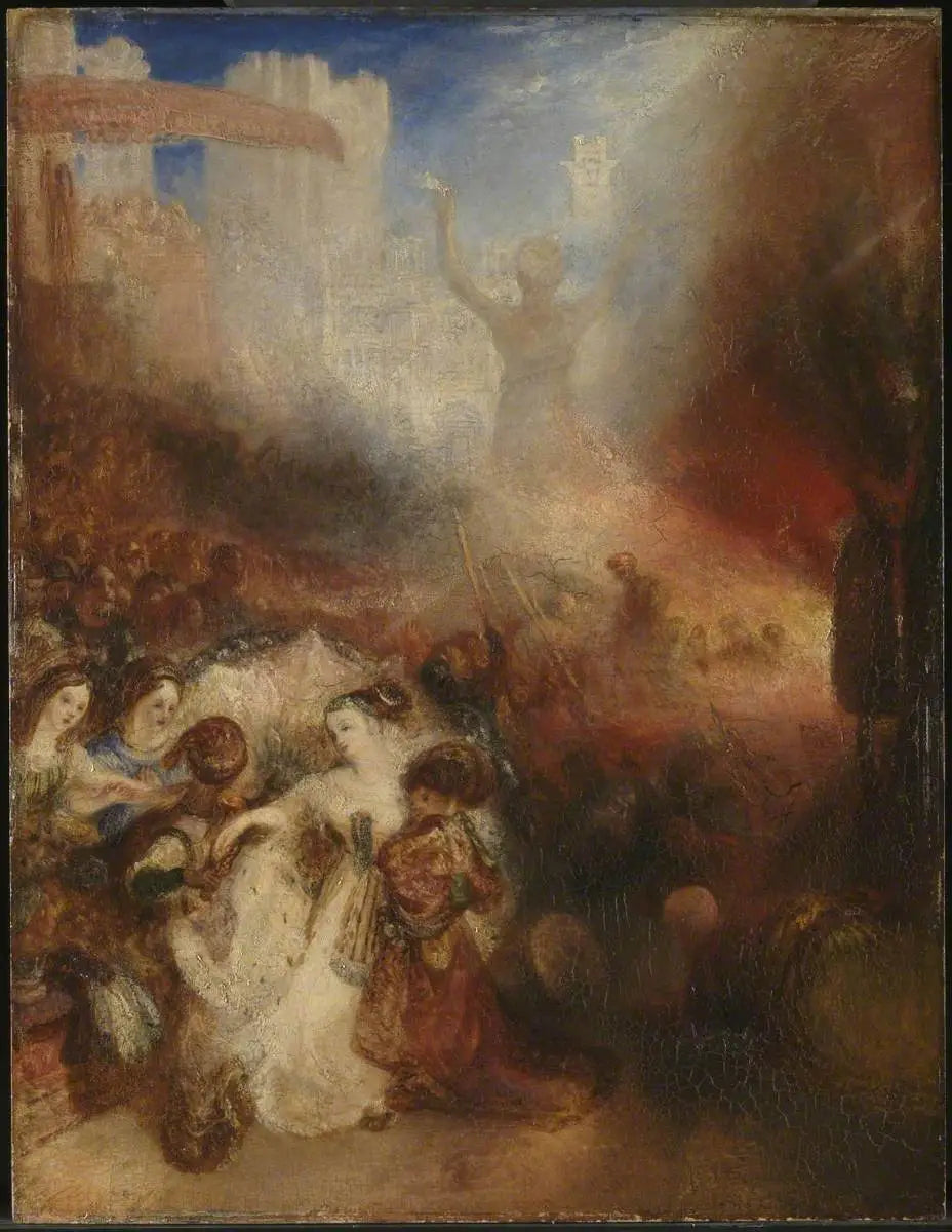 Shadrach, Meshach and Abednego in the Burning Fiery Furnace - J. M. W. Turner image 1 reproduction d’œuvre d’art à l’huile