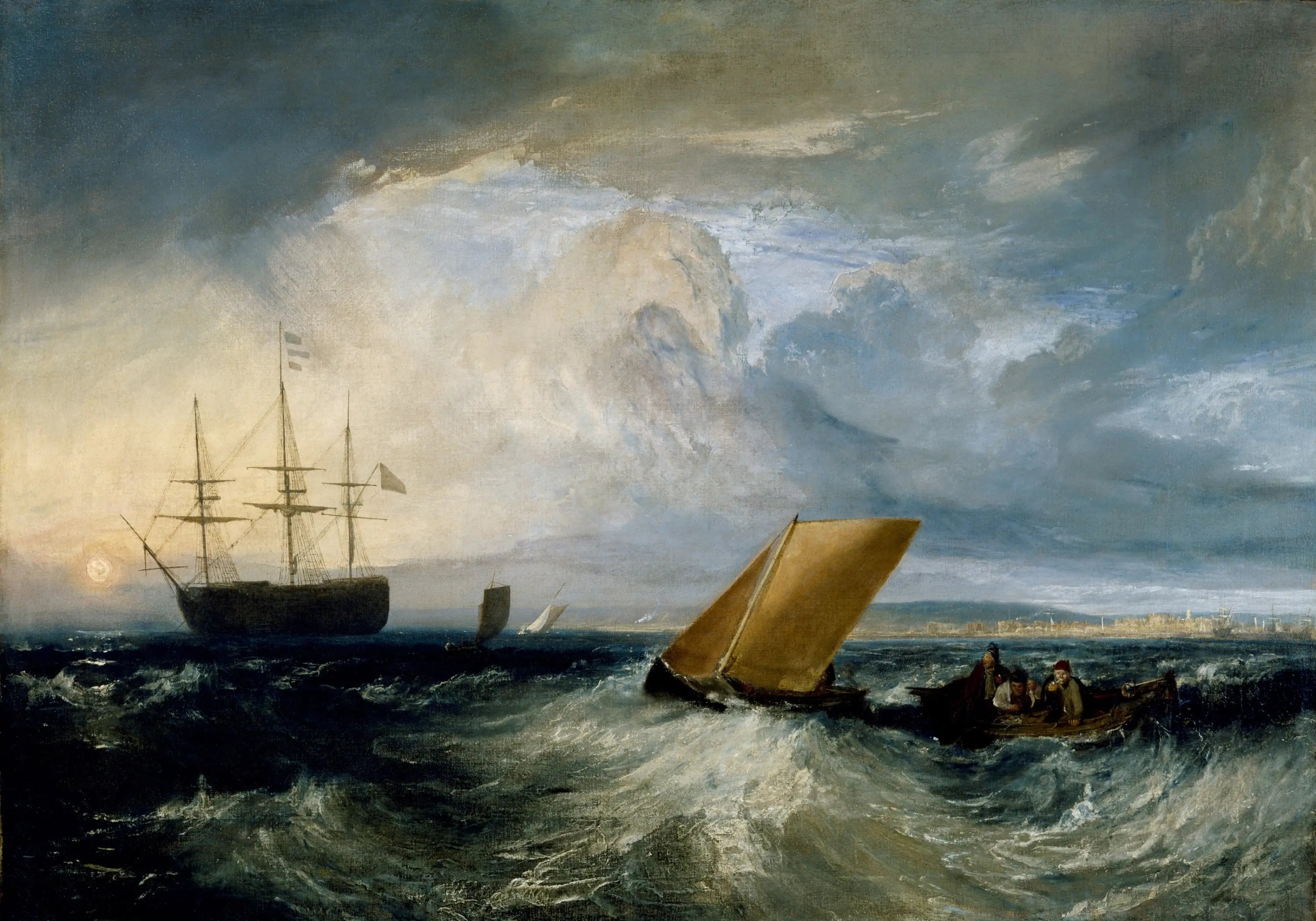 Sheerness as seen from the Nore - J. M. W. Turner image 1 reproduction de peinture à l’huile