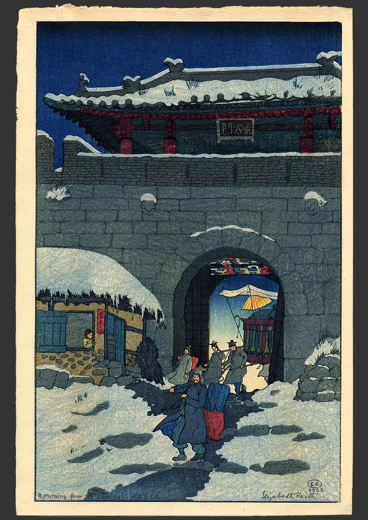 Retour des funérailles, œuvre de Elizabeth Keith