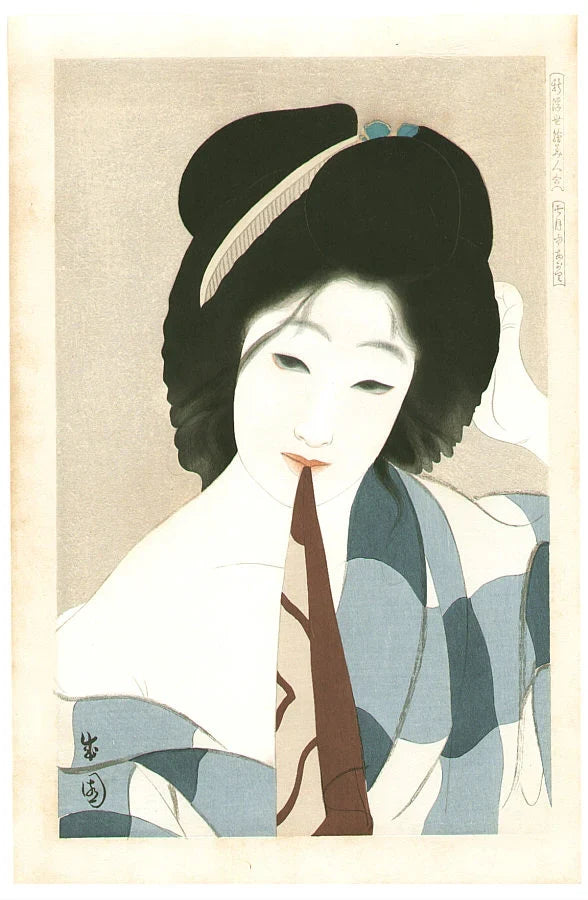 Juillet, de la série Nouvelles beautés de l’ukiyo-e, œuvre de Shima Seien