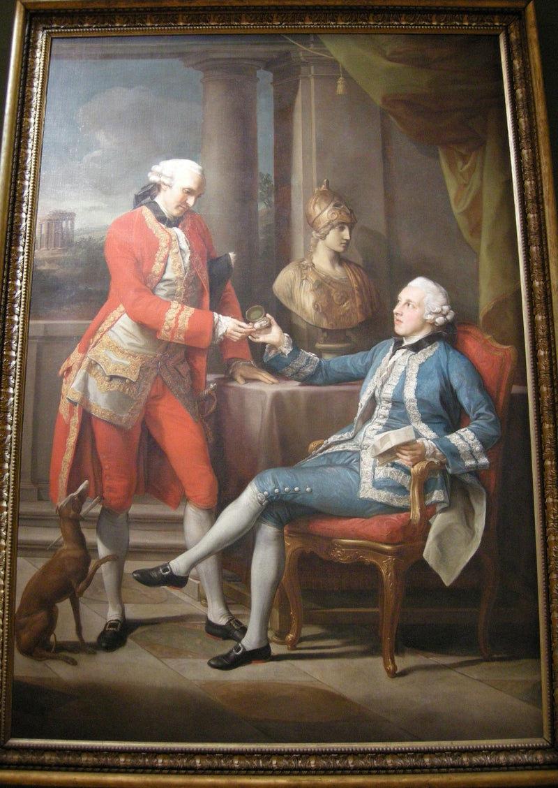 ซาร์ แซมป์สัน กีเดียน และเพื่อนร่วมทางที่ไม่ระบุชื่อ - โ Pompeo Batoni