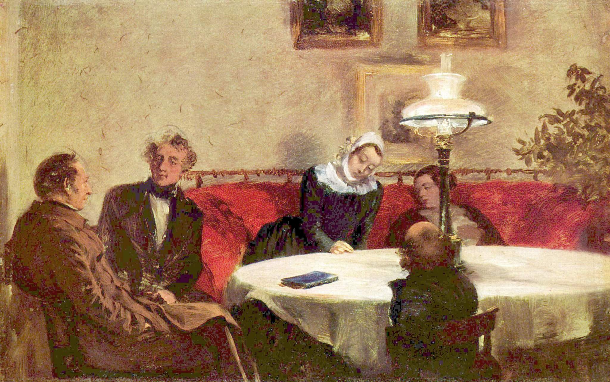Société Abend - Adolph von Menzel - Alpha Reproduction
