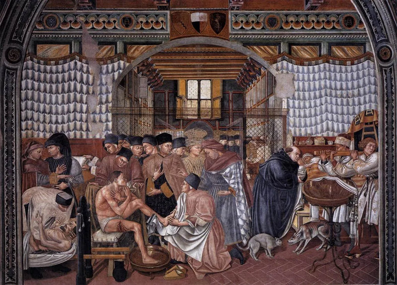 การดูแลผู้ป่วย - Domenico di Bartolo