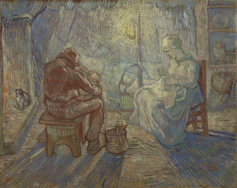 ค่ำ (ตาม Millet) - Vincent van Gogh