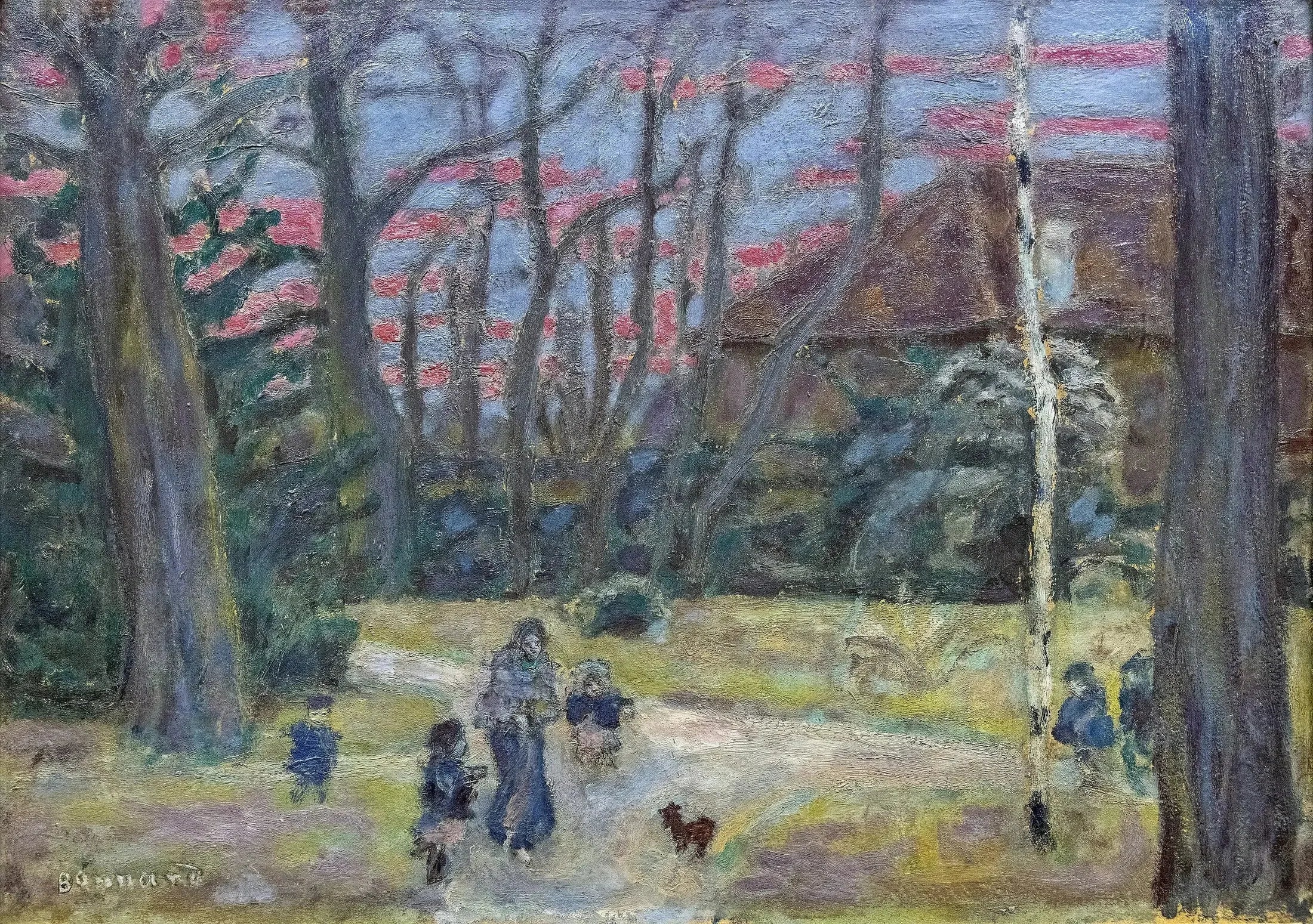Reproduction du tableau « Soir de Noël - Pierre Bonnard » par Alpha Reproduction en peinture à l’huile