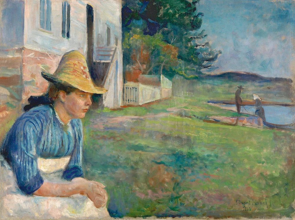 Soir - Edvard Munch image 1 reproduction de peinture à l’huile