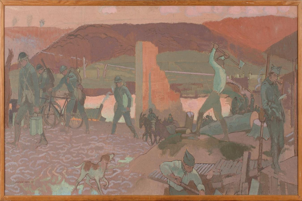 Soirée calme en première ligne à Barisis - Maurice Denis - Alpha Reproduction
