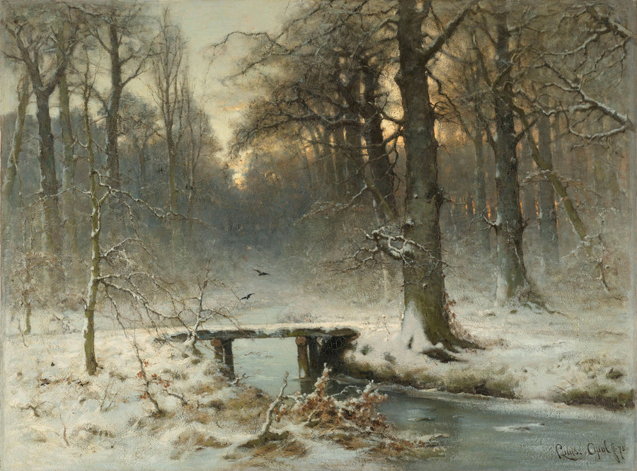 Une soirée de janvier dans la forêt de La Haye - Louis Apol