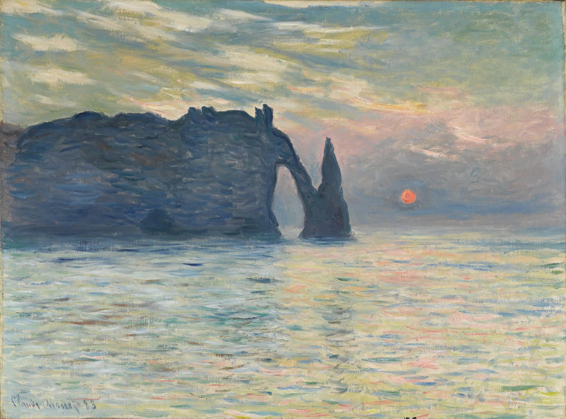 พระอาทิตย์ตกที่เอเตรต - Claude Monet