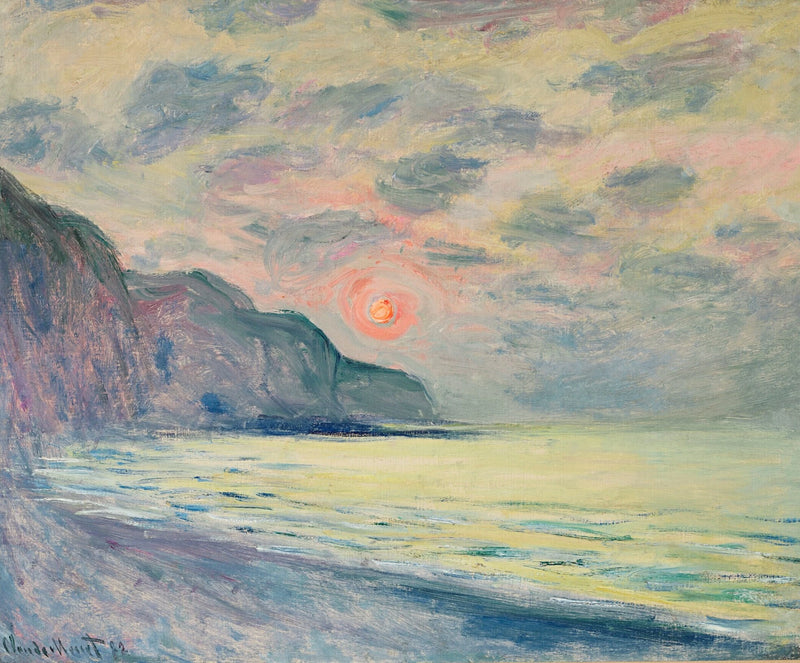 แสงแดด อากาศมีหมอกหนา Pourville W782 - Claude Monet