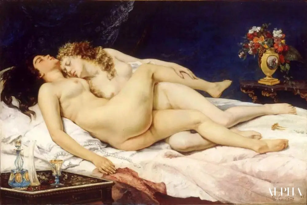 Sommeil - Gustave Courbet - Reproductions de tableaux et peintures haut de gamme