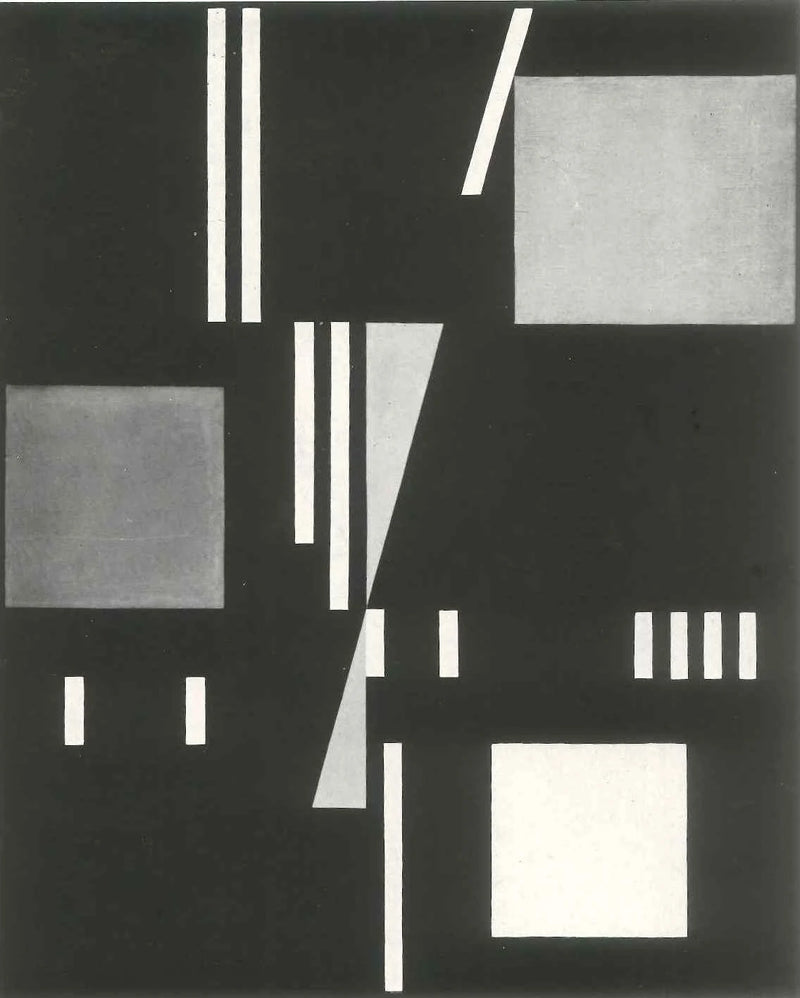 Triangles pointe sur pointe, rectangle, carrés, barres - Sophie Taeuber-Arp