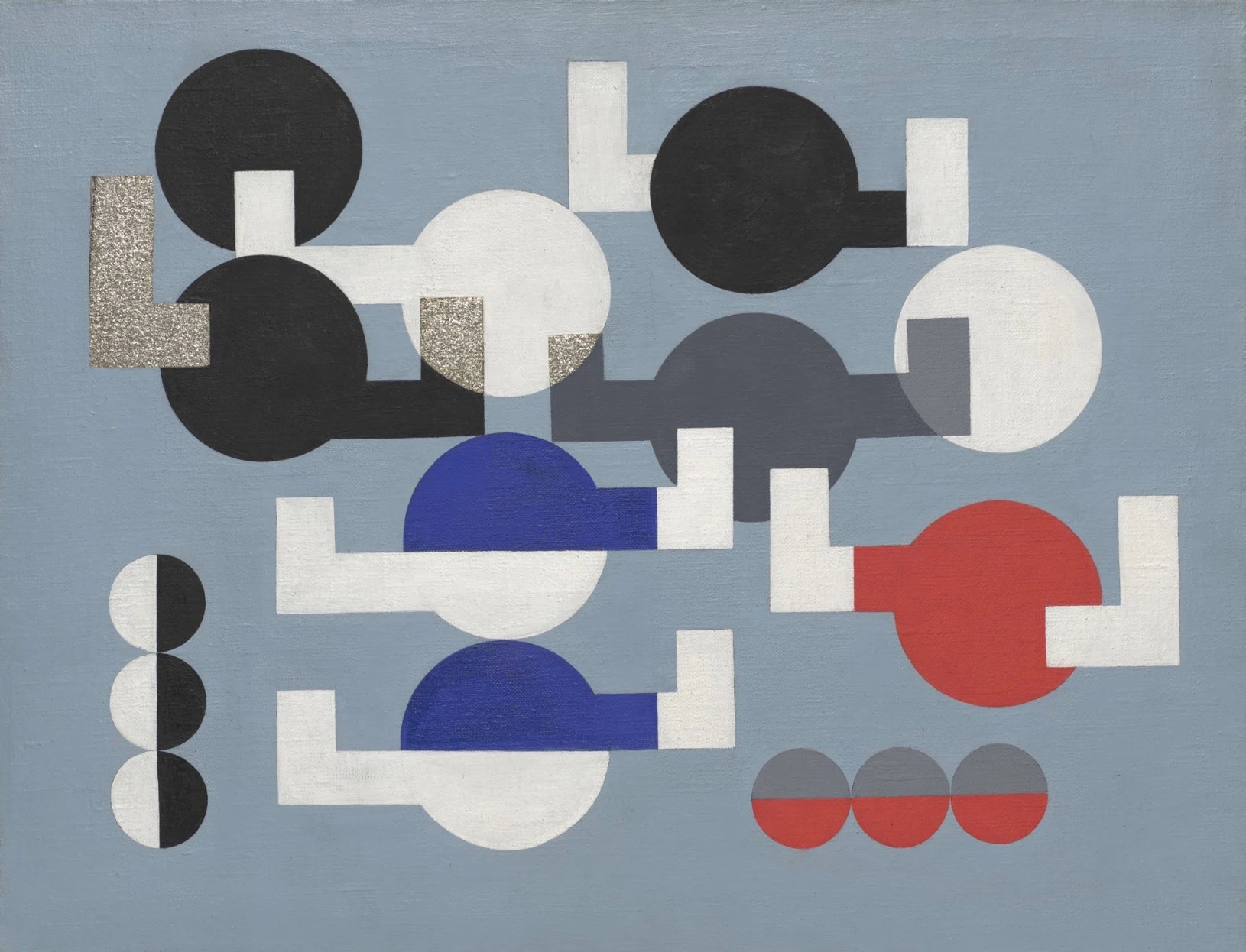 Composition* (1930, version 2), peinture de Sophie Taeuber-Arp