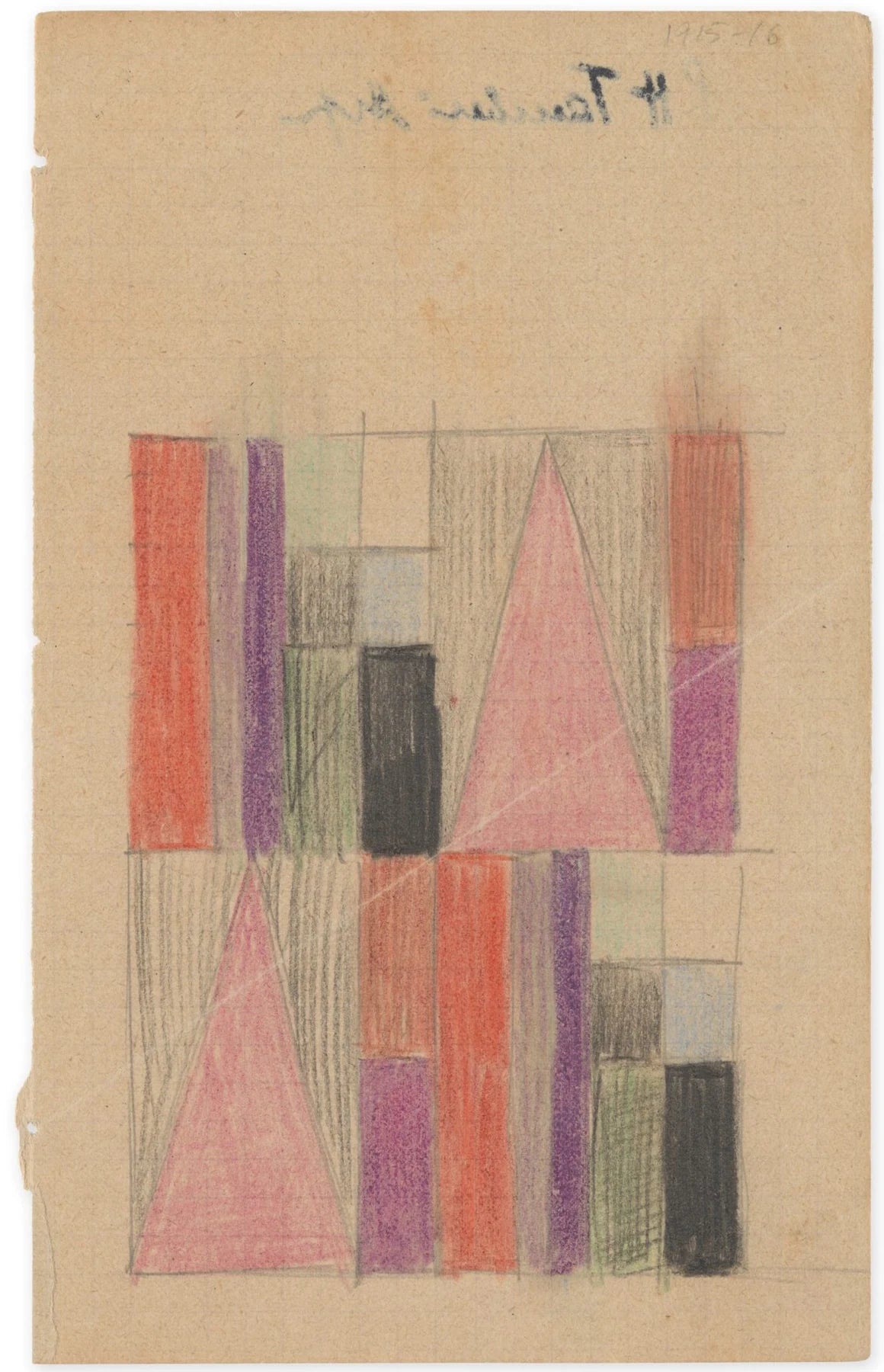 [Dessin], peinture de Sophie Taeuber-Arp