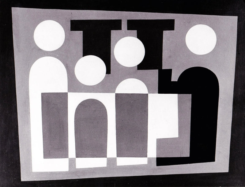 Personnages* (1928, version 2) - Sophie Taeuber-Arp