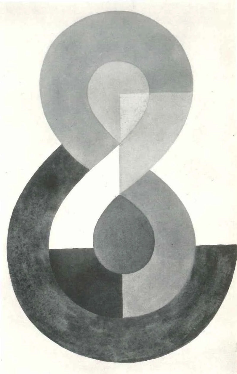 Composition à bandes courbes - Sophie Taeuber-Arp