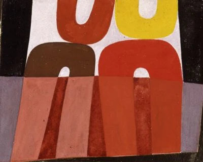 [Composition à motifs d’arceaux ou Composition horizontale-verticale], peinture de Sophie Taeuber-Arp