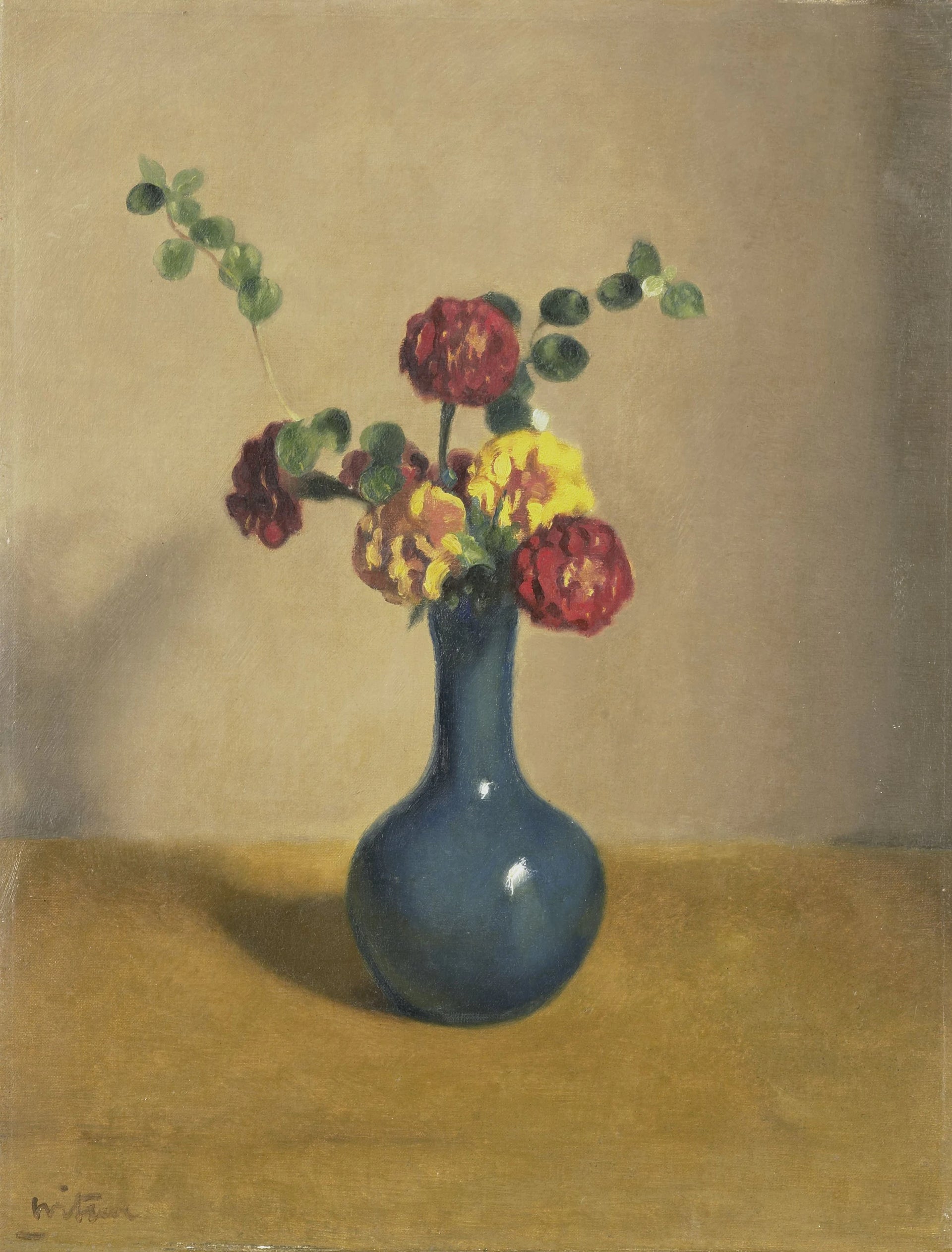 Soucis dans un vase bleu - Willem Witsen
