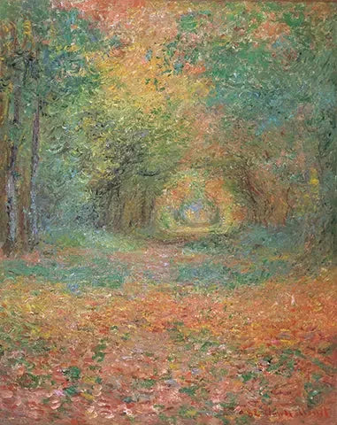 ป่าใต้ต้นไม้ในป่าเซนต์-แชร์แมง - Claude Monet