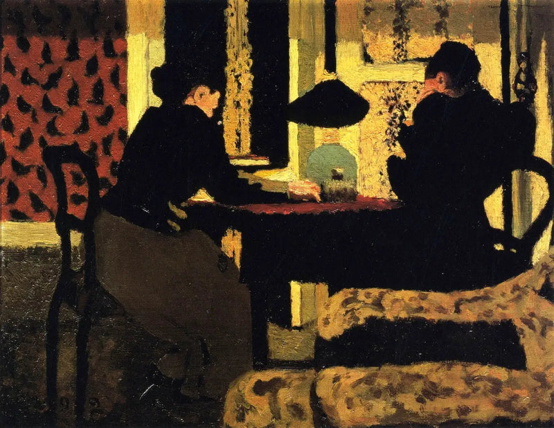 ใต้โคมไฟ - Édouard Vuillard