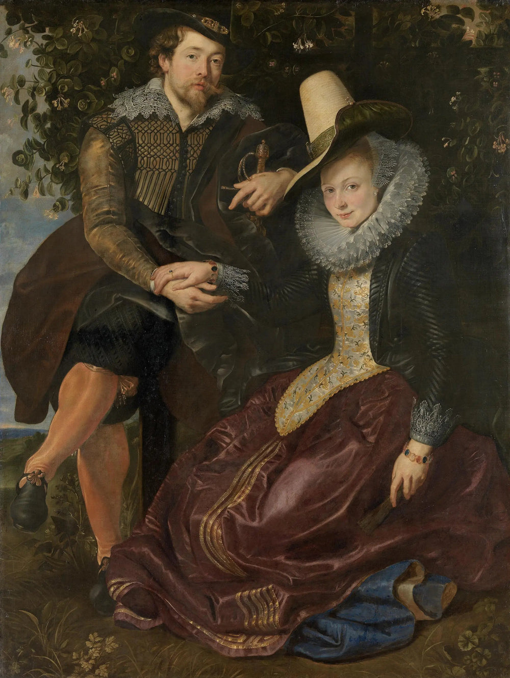 Sous la tonnelle de chèvrefeuille - Peter Paul Rubens - Alpha Reproduction