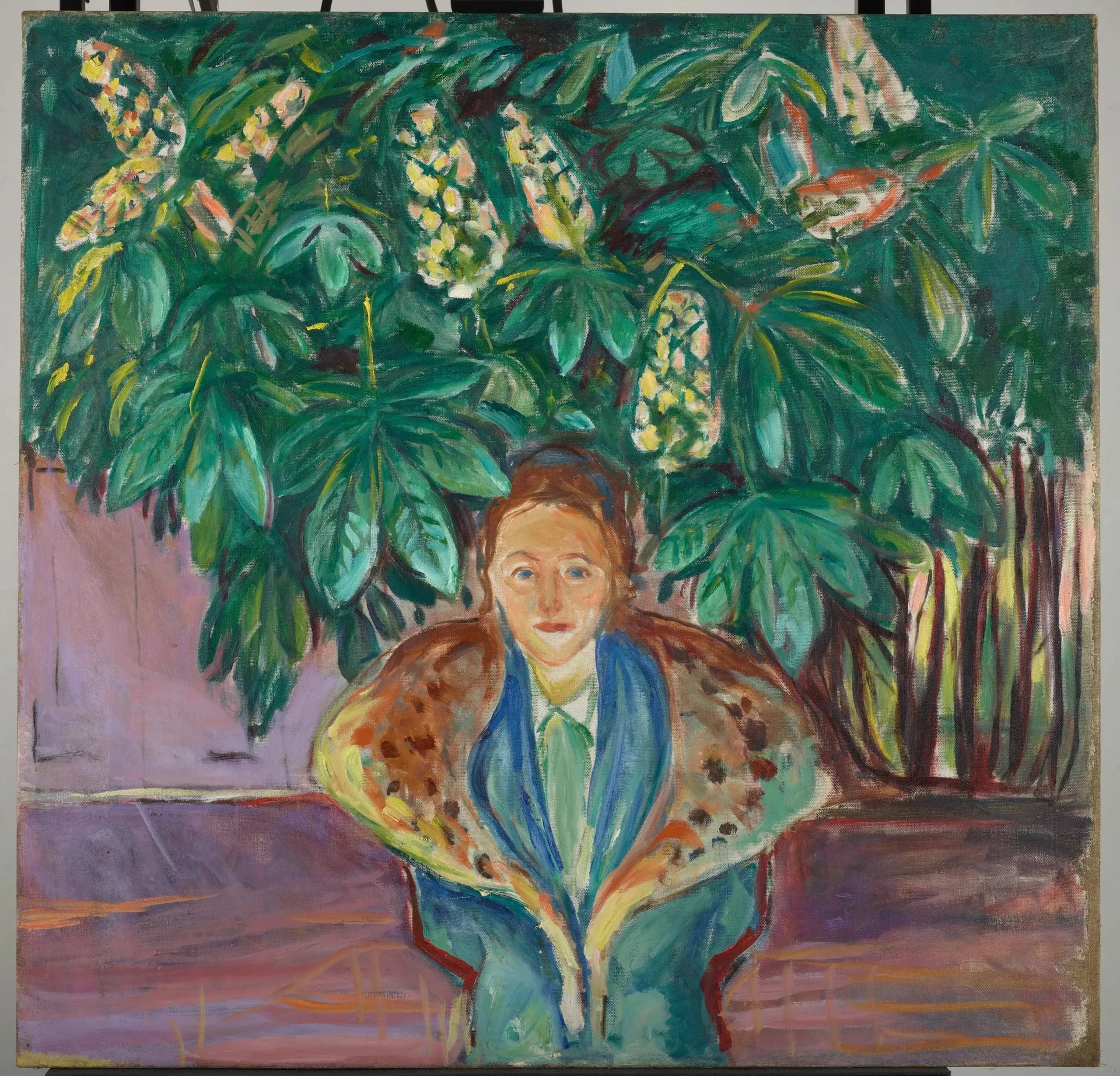 Sous le châtaignier - Edvard Munch image 1 copie de tableau peinte à la main