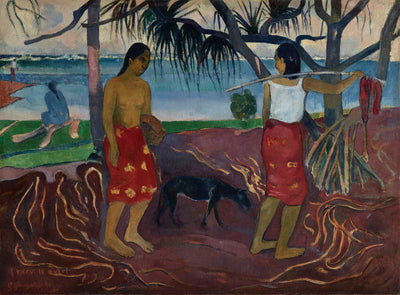 Reproduction du tableau « Sous le Pandanus - Paul Gauguin » par Alpha Reproduction en peinture à l’huile