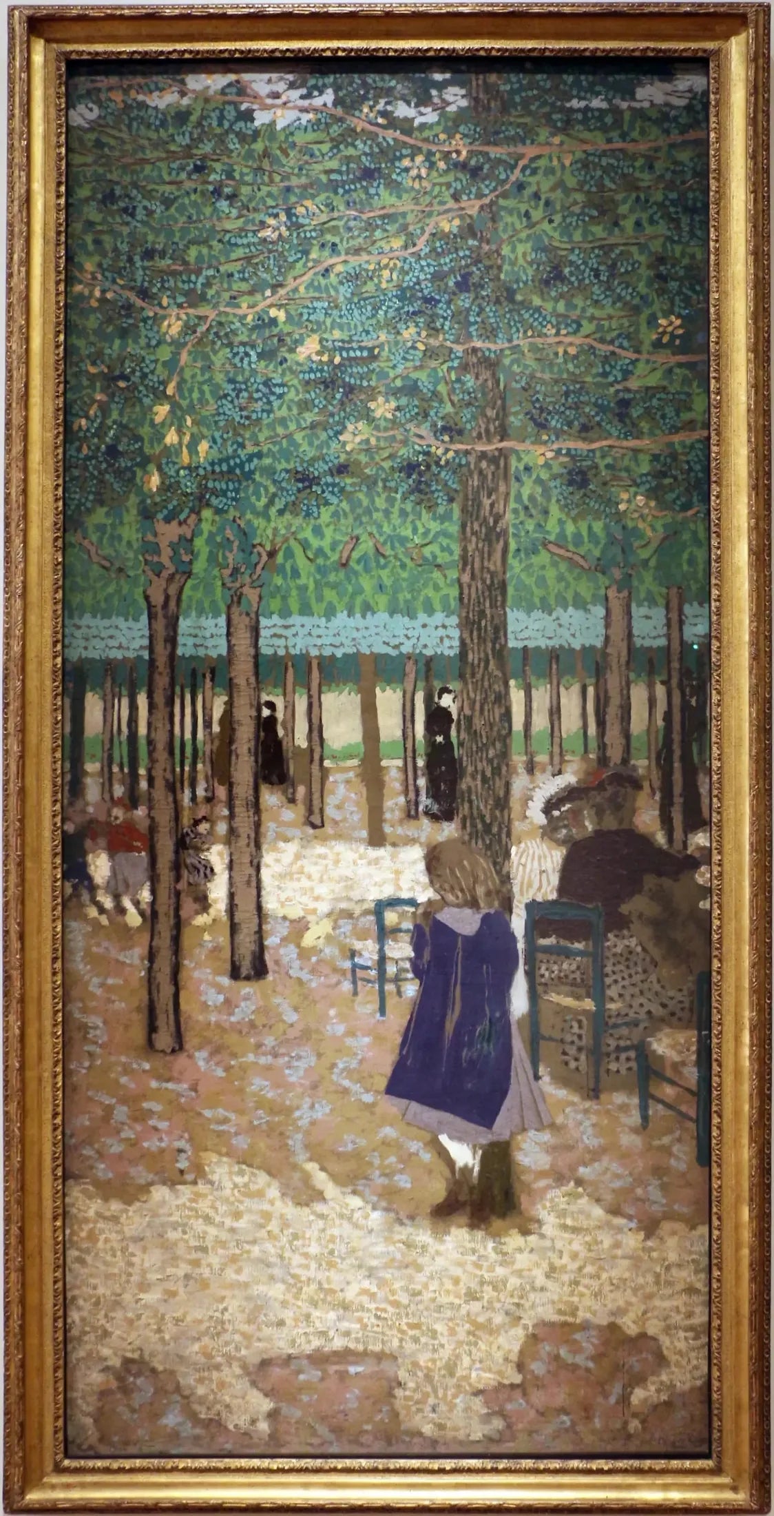 Sous les arbres d'un jardin public - Édouard Vuillard image 1 reproduction de peinture à l’huile