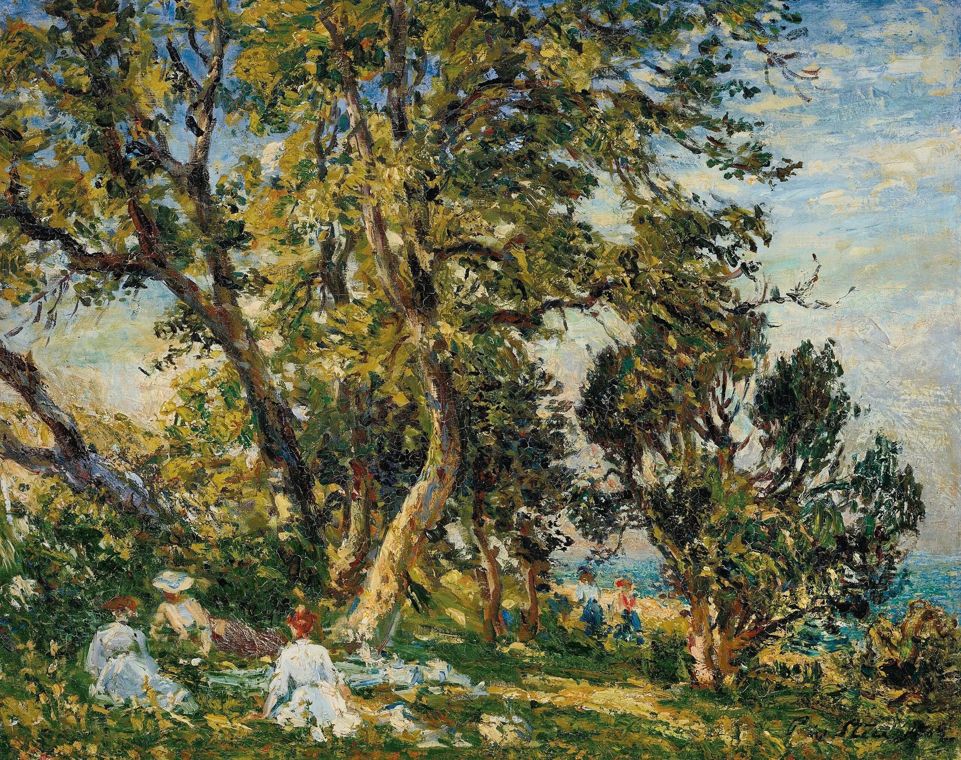 Sous les arbres - Philip Wilson Steer image 1 reproduction réalisée par Alpha Reproduction