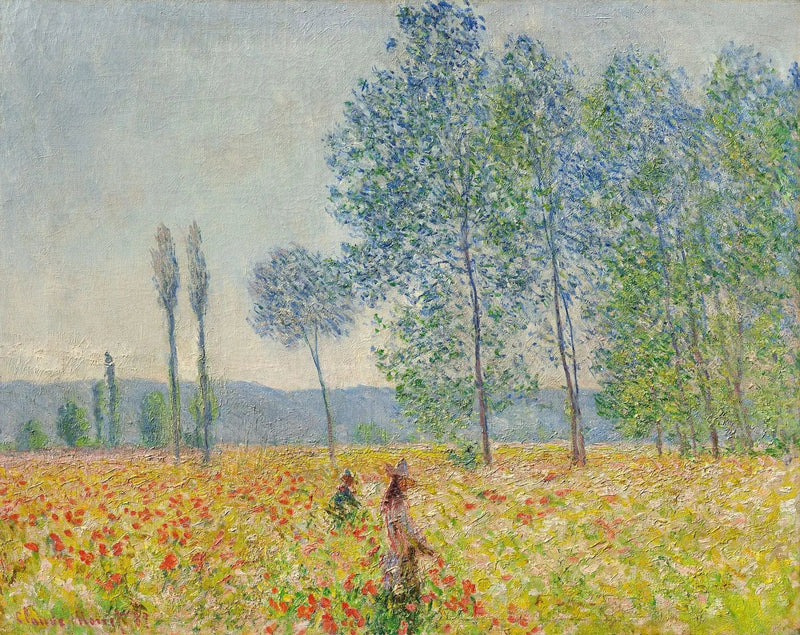 ใต้ต้นป็อปลาร์ - Claude Monet