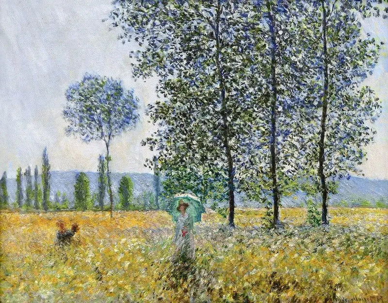 ใต้ต้นป็อปลาร์, แสงแดด - Claude Monet