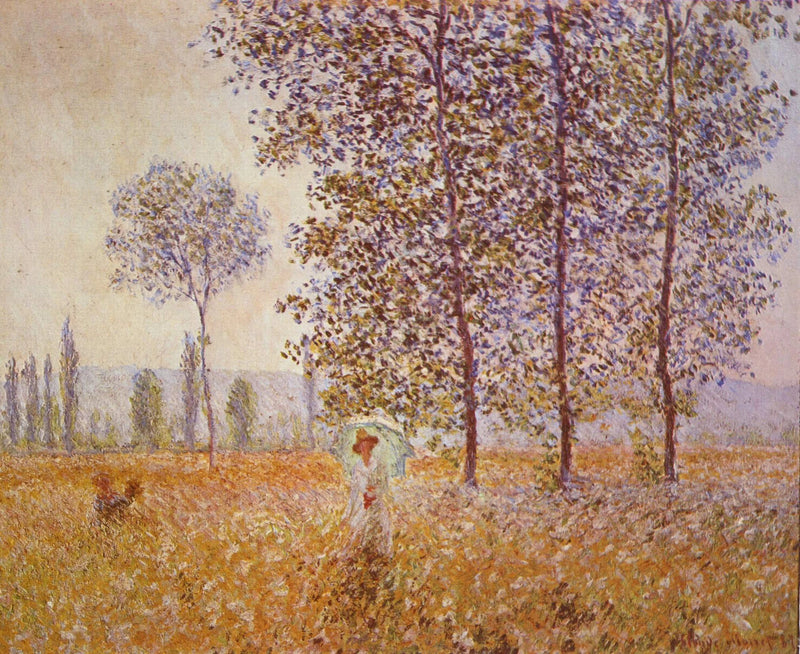 ใต้ต้นป็อปลาร์ - Claude Monet