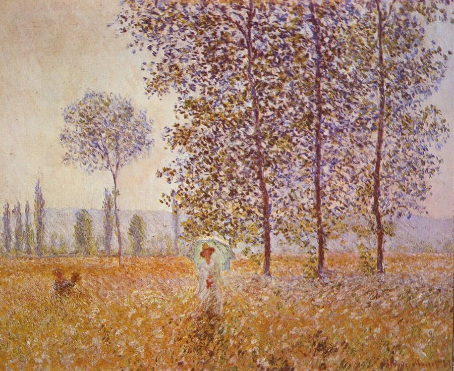 ใต้ต้นป็อปลาร์ - Claude Monet