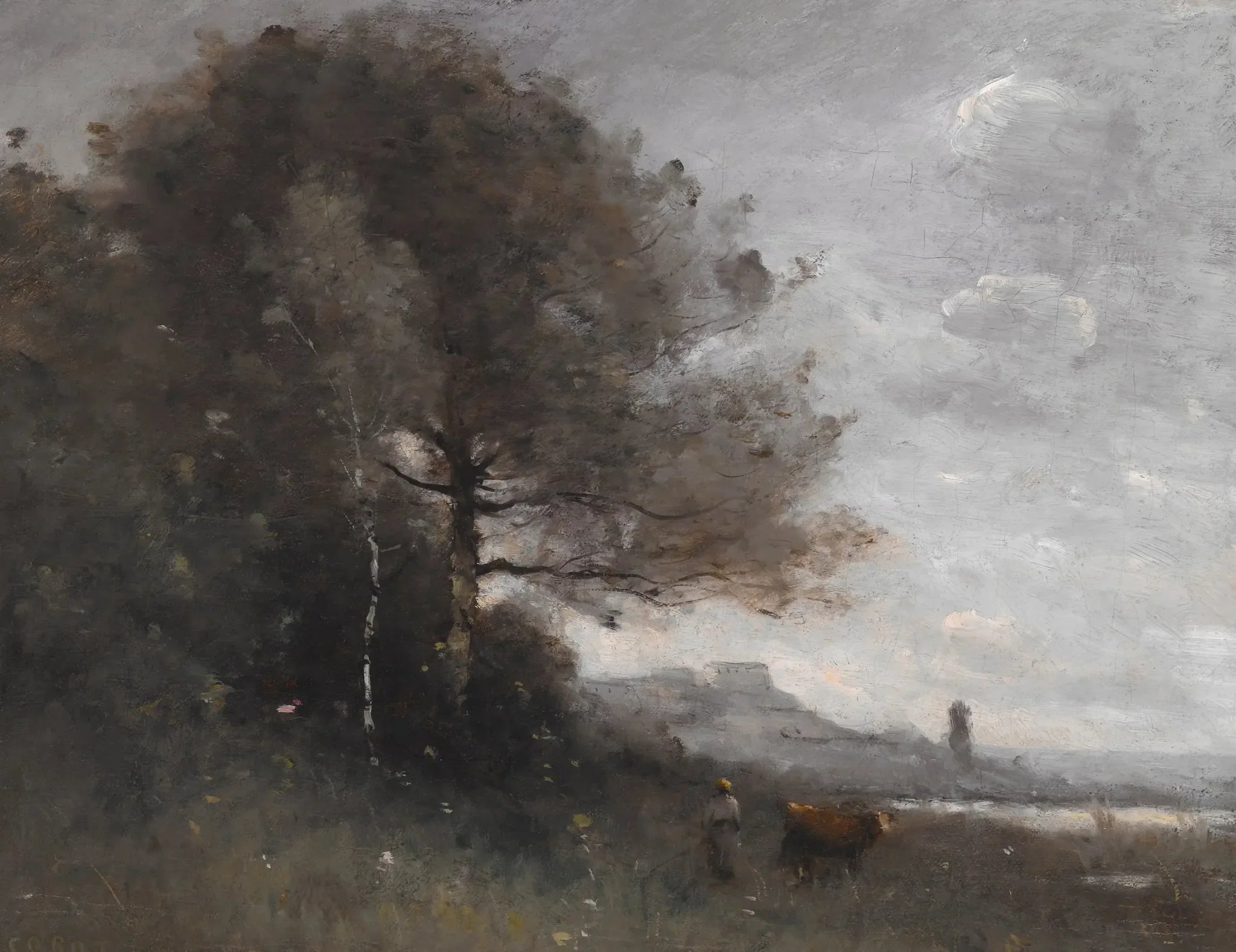Souvenir d'Italie - Jean-Baptiste Camille Corot image 1 reproduction réalisée par Alpha Reproduction