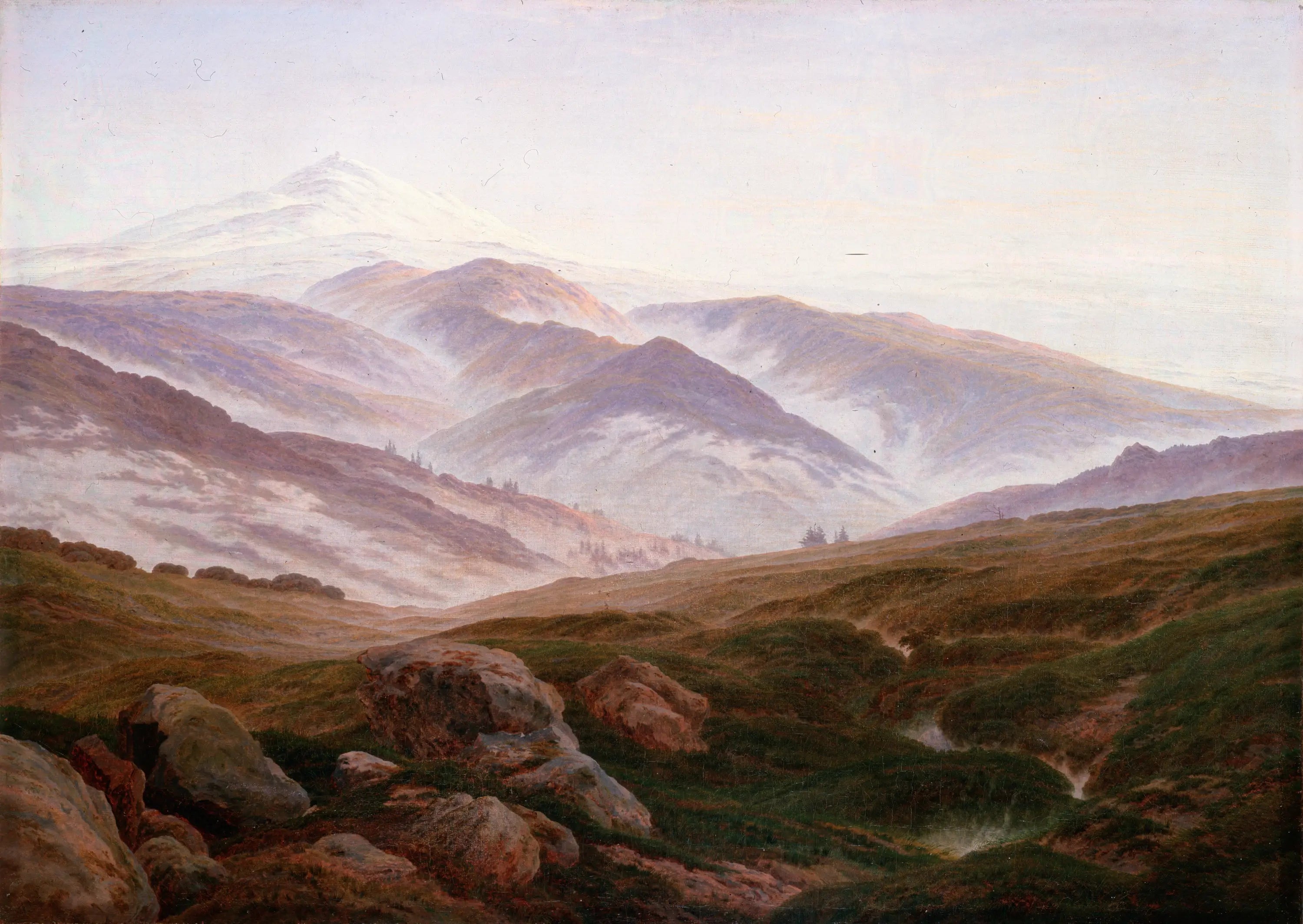 Souvenirs dans le massif des Géants - Caspar David Friedrich image 1 copie de tableau peinte à la main