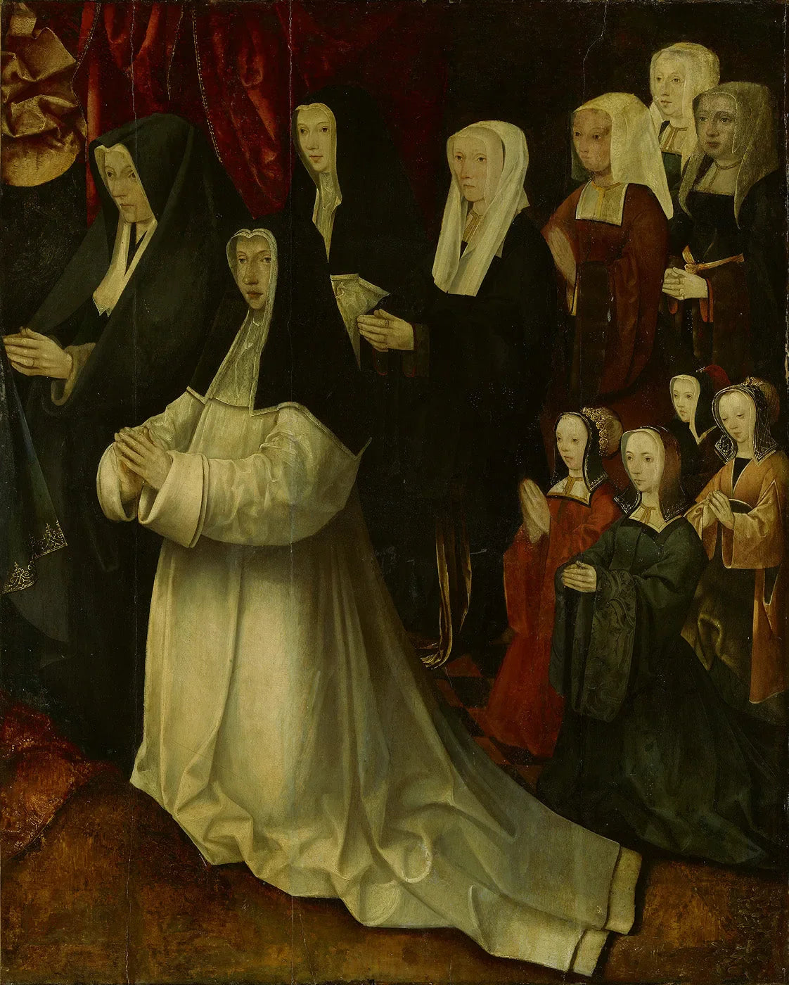 Stichtersportretten familie Korsgen Elbertzen - van der Schelling (rechterdeel) - Jacob Cornelisz van Oostsanen image 1 reproduction réalisée par Alpha Reproduction