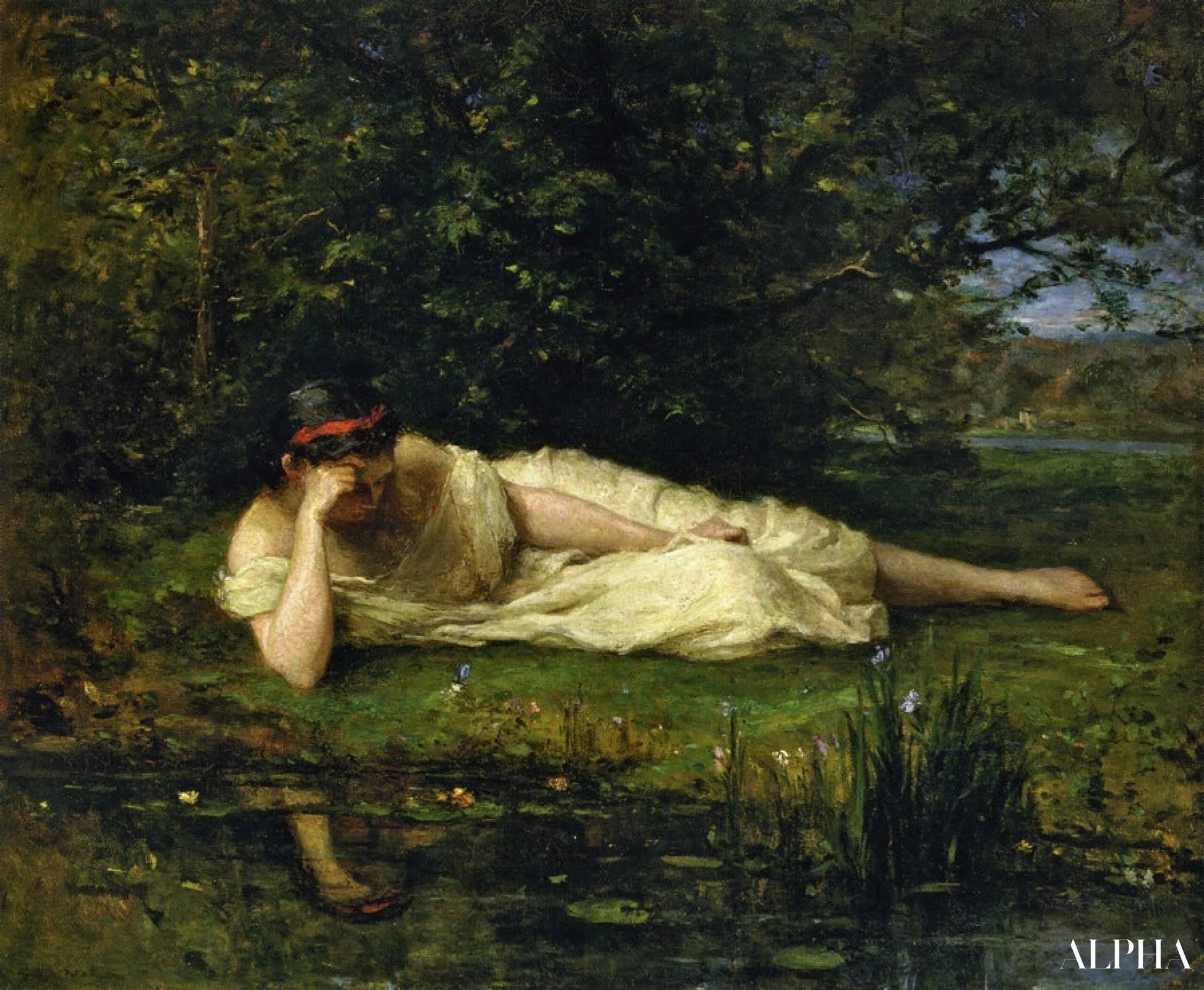 Study, The Water's Edge - Berthe Morisot - High-end reproductions of paintings and artworks