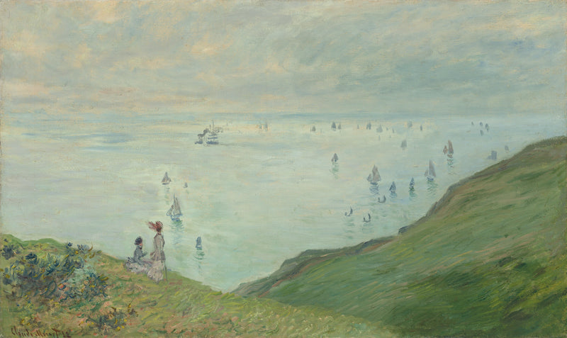 บนหน้าผาที่ดีปป์ - Claude Monet