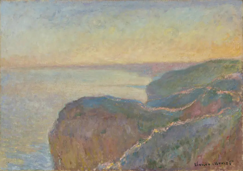 Sur la falaise de Dieppe - Claude Monet image 1 tableau peint à l’huile sur toile