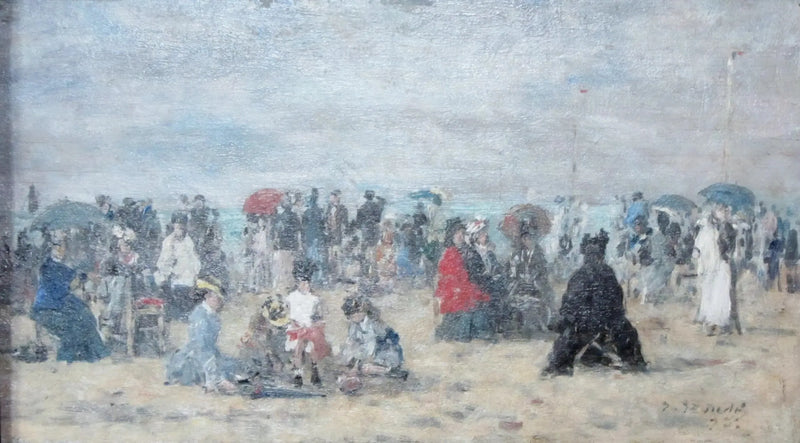 บนชายหาดของทรูวิลล์ - ยูจีน บูดิน