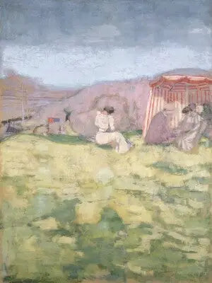 บนชายหาด - Édouard Vuillard