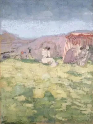บนชายหาด - Édouard Vuillard