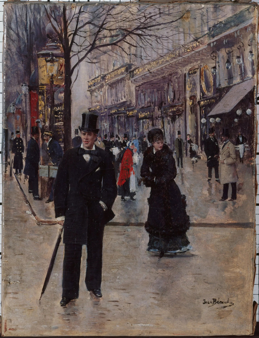 Sur le boulevard - Jean Béraud image 1 reproduction d’œuvre d’art à l’huile