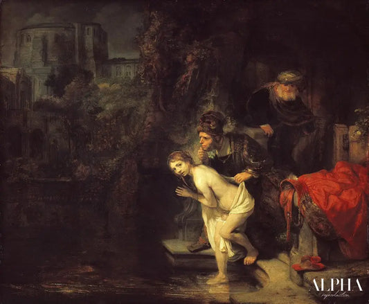 Suzanne et les vieillards - Rembrandt van Rijn - Reproductions de tableaux et peintures haut de gamme