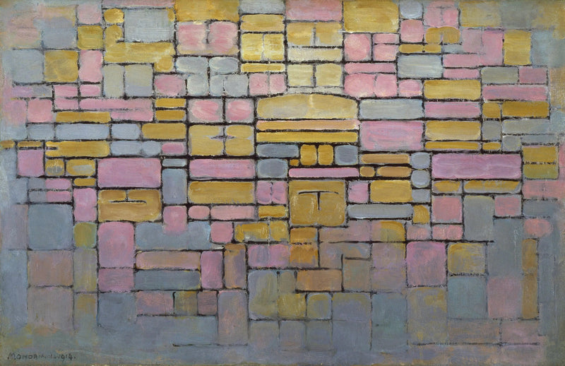 ภาพวาดหมายเลข 2 / การจัดองค์ประกอบหมายเลข V - Piet Mondrian