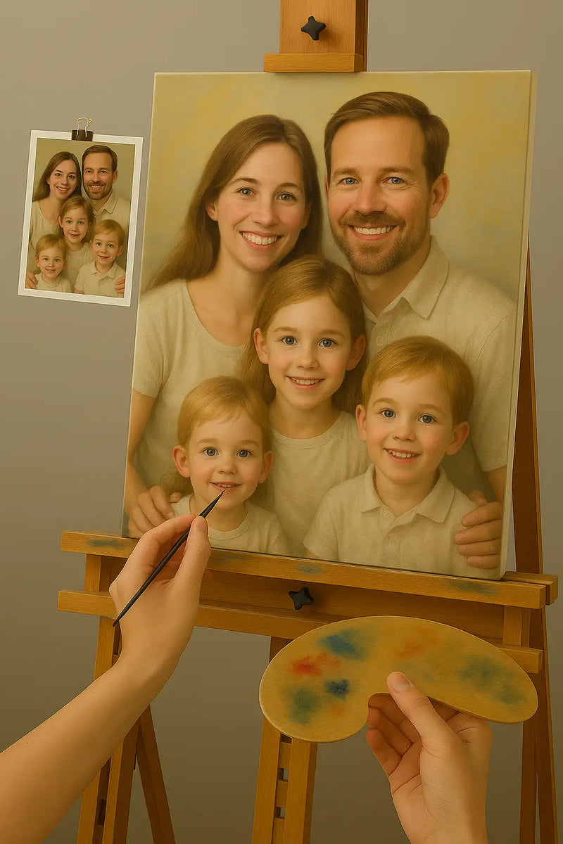 ภาพวาดครอบครัวที่ปรับแต่งได้