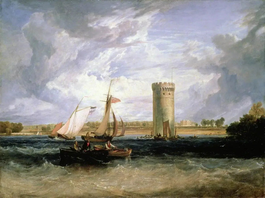 Tabley, Cheshire, ที่นั่งของ Sir J. F. Leicester, Bt: วันลมแรง - J. M. W. Turner