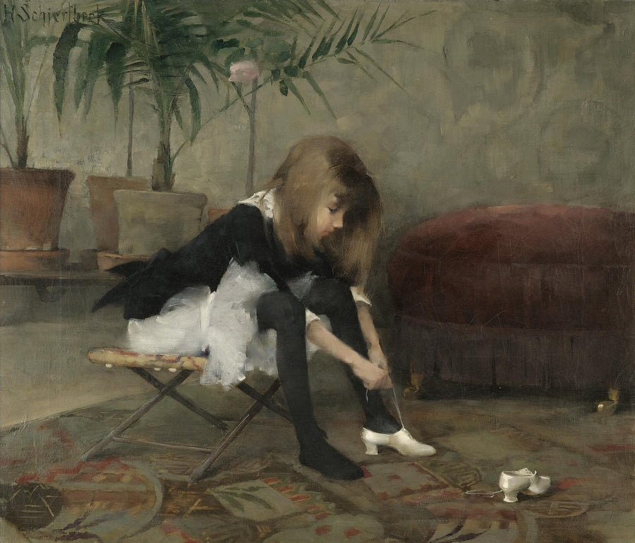 Les Chaussures de danse - Helene Schjerfbeck