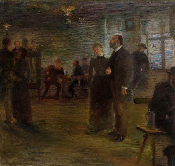 Tanzpause bei den Leistikows - Lovis Corinth image 1 reproduction d’œuvre d’art à l’huile