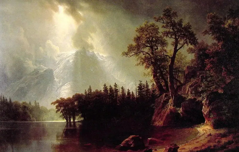 พายุชั่วคราวบนเทือกเขา Sierra Nevada - Albert Bierstadt